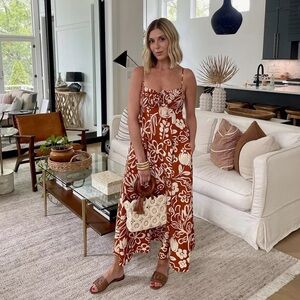 ASTR the Label Sarai Floral Midi Sundress